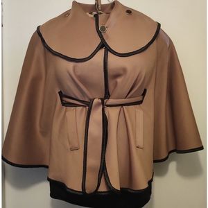 Tan Cape Coat with Belt
